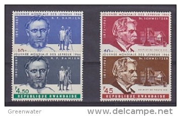 Rwanda 1966 Lepreux 4v ** Mnh (19999) - Ongebruikt