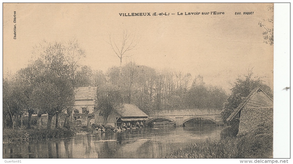 ( CPA 28 )  VILLEMEUX  /  Le Lavoir Sur L'Eure  - - Villemeux-sur-Eure