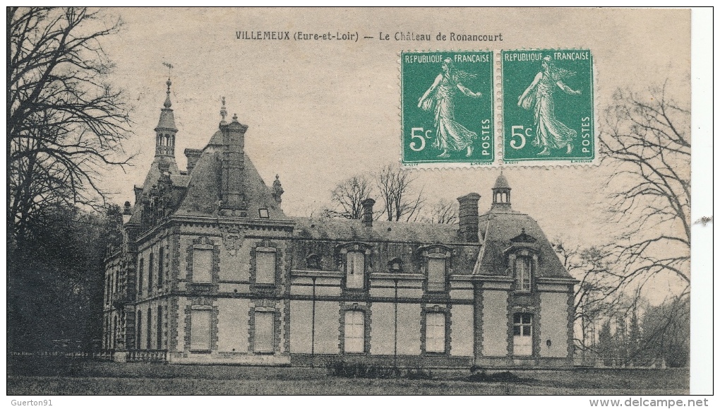 ( CPA 28 )  VILLEMEUX  /  Le Château De Ronancourt  - - Villemeux-sur-Eure