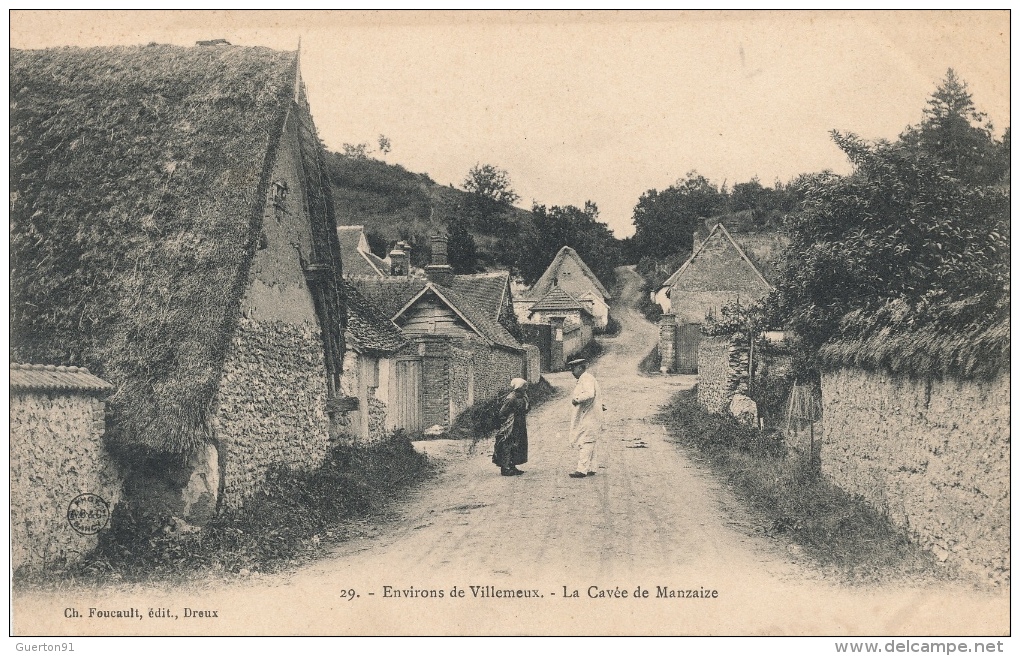 ( CPA 28 )  VILLEMEUX  /  Environs De Villemeux - La Cavée De Manzaire - - Villemeux-sur-Eure