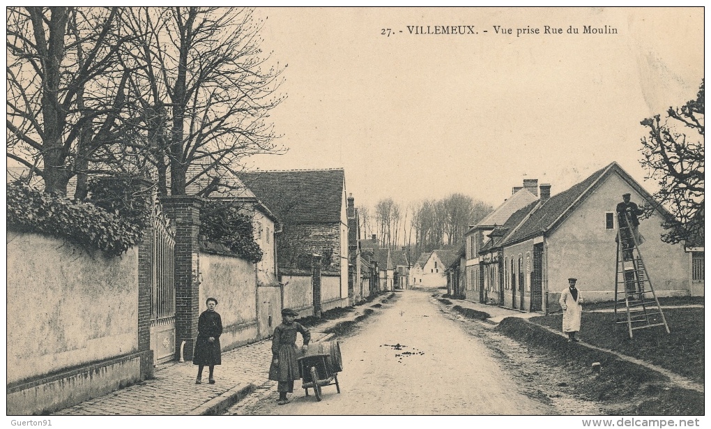 ( CPA 28 )  VILLEMEUX  /  Vue Prise Rue Du Moulin  - - Villemeux-sur-Eure