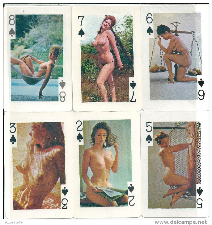 Nue ,Cartes à Jouer  Hérotique  ,54  Cartes à Jouer , HEROTIQUES    ( Cartes 8,5 X 5,7  )   9  Scans - 54 Cartas