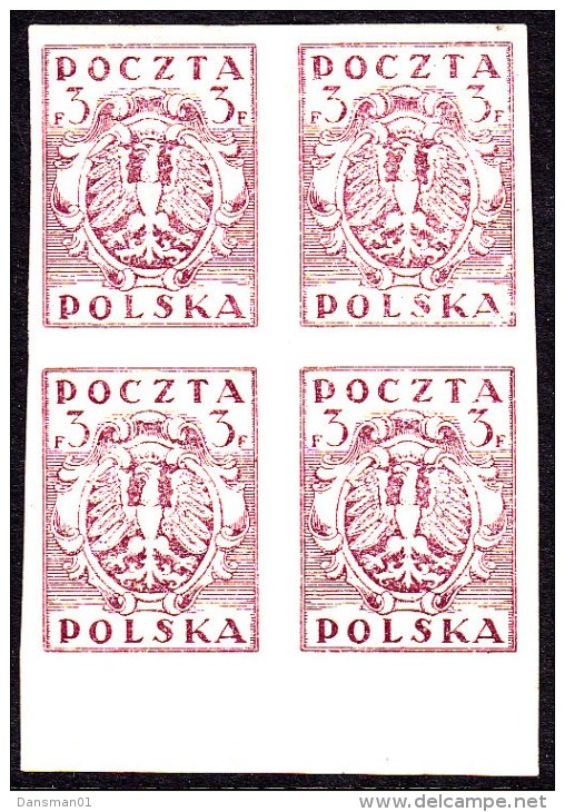 POLAND 1919 Proof  Fi 85 P1 2 Hinged - Unused Stamps