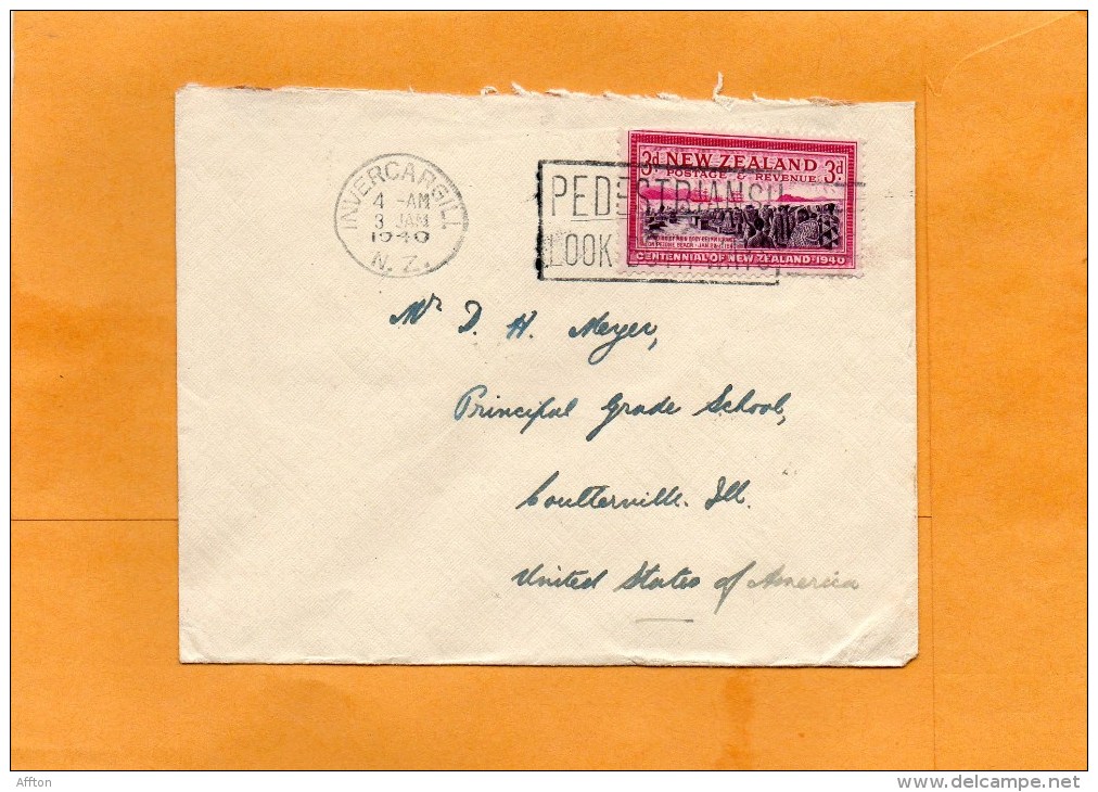 New Zealand 1940 Cover Mailed - Briefe U. Dokumente