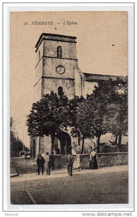 Tarjeta Postal Hendaye, L'eglesie. - Hendaye