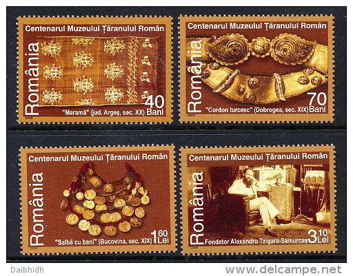 ROMANIA 2006 Centenary Of Rural Museum  Set Of 4 MNH / **.  Michel 6129-32 - Unused Stamps