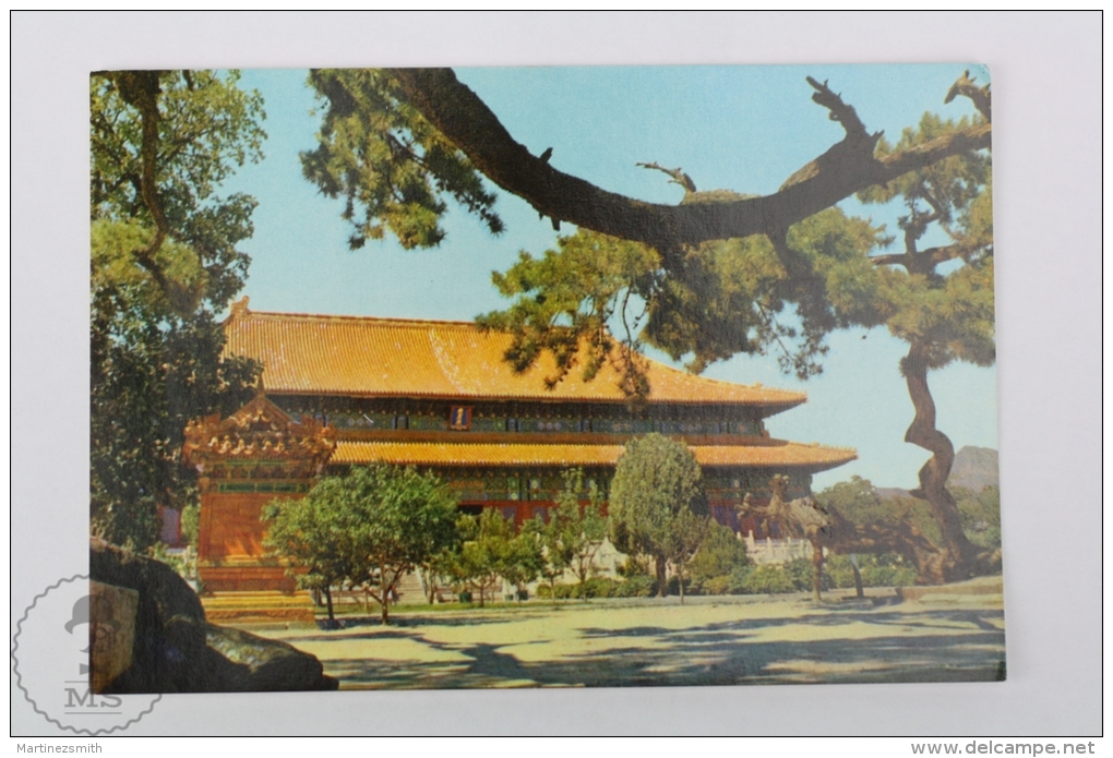 China Postcard - Hall Of Benefaction, Ming Tombs - China