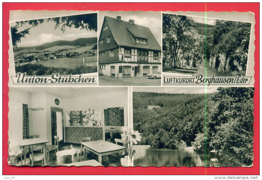 164304 / Bad Berleburg - Union Stübchen - LUFTKURORT BERGHAUSEN / EDER - INTERIOR - USED Germany Deutschland Allemagne - Bad Berleburg