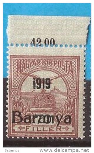 1919  12-14   BARANYA  UNGARN SERBIA JUGOSLAVIJA OVERPRINT  INTERESSANT  - TYP II NEVER HINGED - Baranya