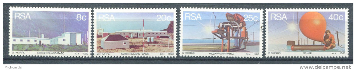102 AFRIQUE DU SUD (RSA) 1983 - Base Ballon Sonde (Polaire) - (Yvert 531/34) Neuf ** (MNH) Sans Trace De Charniere - Neufs