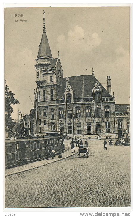 Liege La Poste Tramway Tram DTC Anvers - Liege