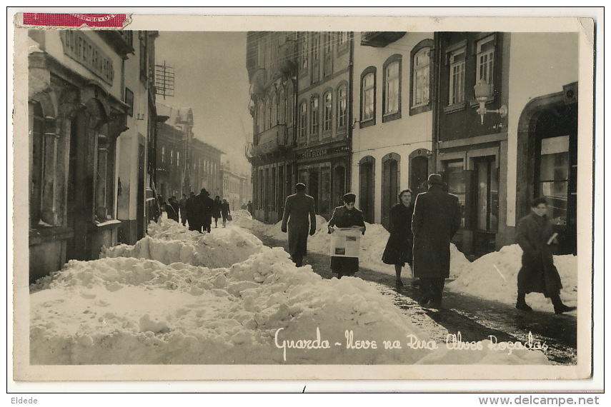 Guarda Neve  Na Rua Alves Roçadas Chute De Neige  1951 - Guarda