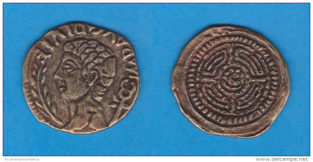 Hispania AUGUSTO (27 A.C.-14 D.C.)  LUGO - LUCO AUGUSTI  As-Cobre  Réplica   T-DL-11.224 - Monedas Falsas