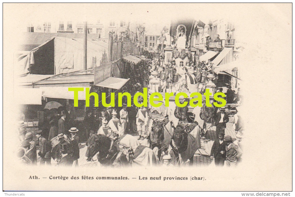 CPA ATH  CORTEGE DES FETES COMMUNALES EDIT MOTTRIE SOEURS ** LES NEUF PROVINCES - Ath