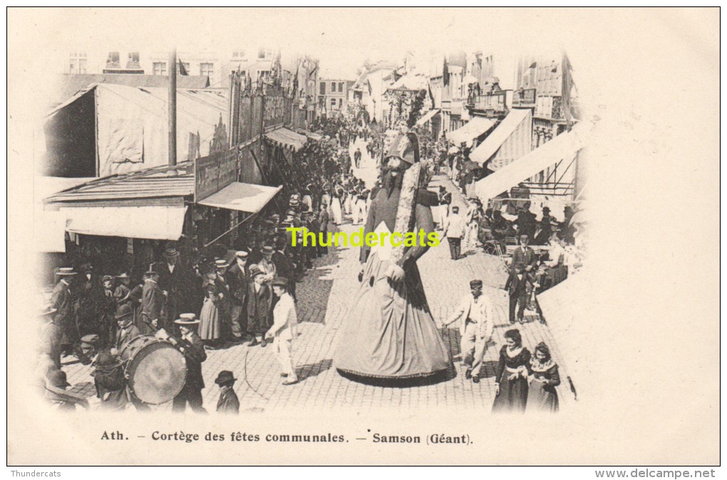 CPA ATH  CORTEGE DES FETES COMMUNALES EDIT MOTTRIE SOEURS **  SAMSON - Ath