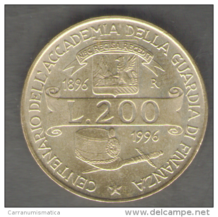 ITALIA 200 LIRE 1996 GUARDIA DI FINANZA - 200 Liras