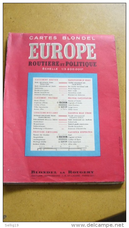 Europe Routière Et Politique - Kaarten & Atlas
