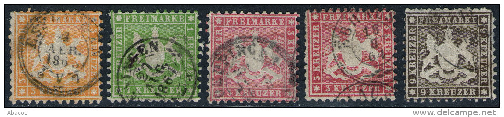 2. Wahl - Lot Württemberg Aus Nr. 22 Bis 28 - Collections