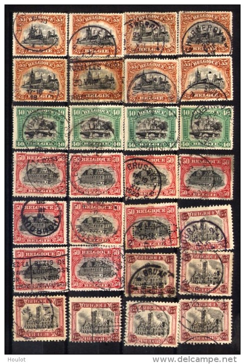 Belgien Ex Mi.N°? Ein Großes Konvolut Von 76 Belgischen Eisenbahn-Paketmarken, Timbres De Colis - Sonstige & Ohne Zuordnung