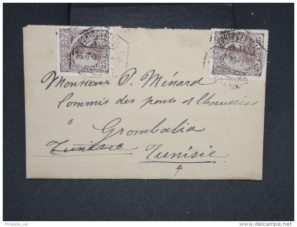 PORTUGAL LETTRE DE PORTO POUR GROMBALIA ( TUNISIE)  1910  POUR ETUDE    LOT P2410 - Lettres & Documents