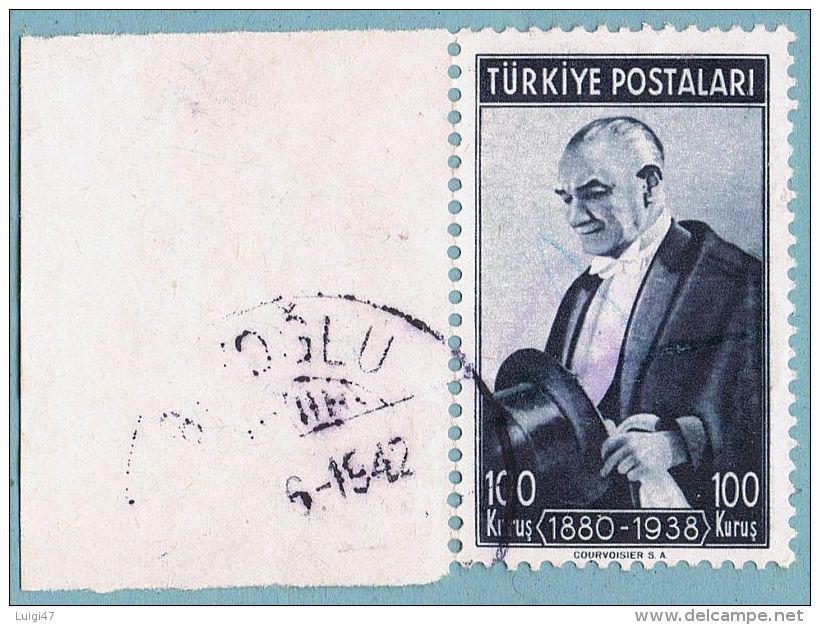 1939 /40 - Anniversario Della Morte Di  Ataturk - Foglietto N° 1 - Gebraucht