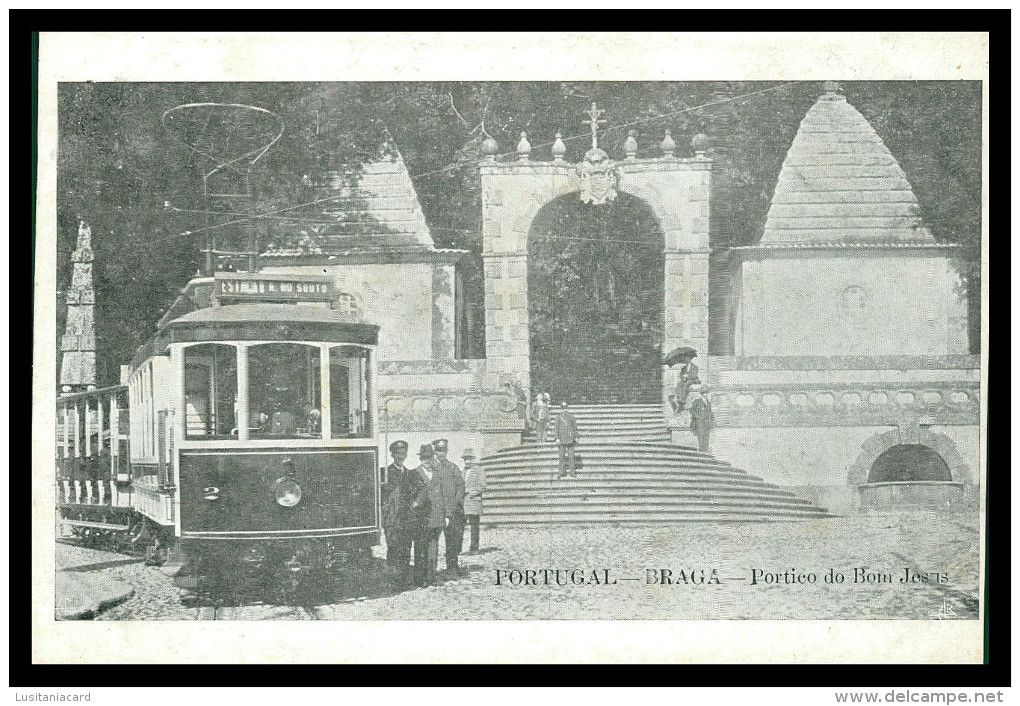 BRAGA - Portico Do Bom Jesus  ( Ed. Luvaria Monteiro) Carte Postale - Braga