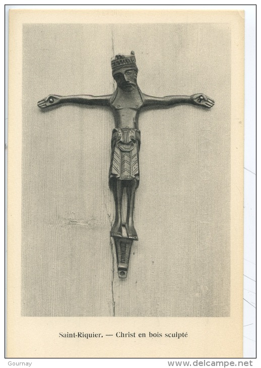 Saint Riquier : Christ En Bois Sculpté (ed Baudelot) Abbatiale - Saint Riquier