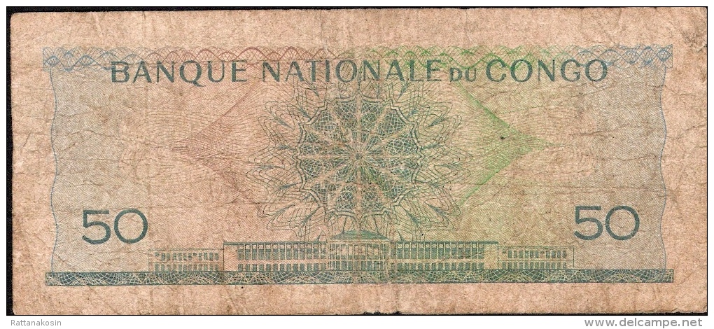 CONGO  P5  50  FRANCS  1.9.1961   FIRST DATE     FINE - Unclassified