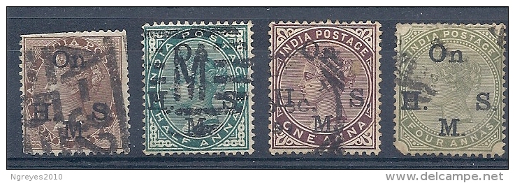 140019449   INDIA  ING.  YVERT  SERVICE  Nº  36/7 - 1858-79 Kronenkolonie