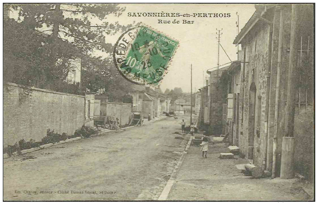 SAVONNIÈRES-en-PERTHOIS - Rue De Bar - Autres & Non Classés