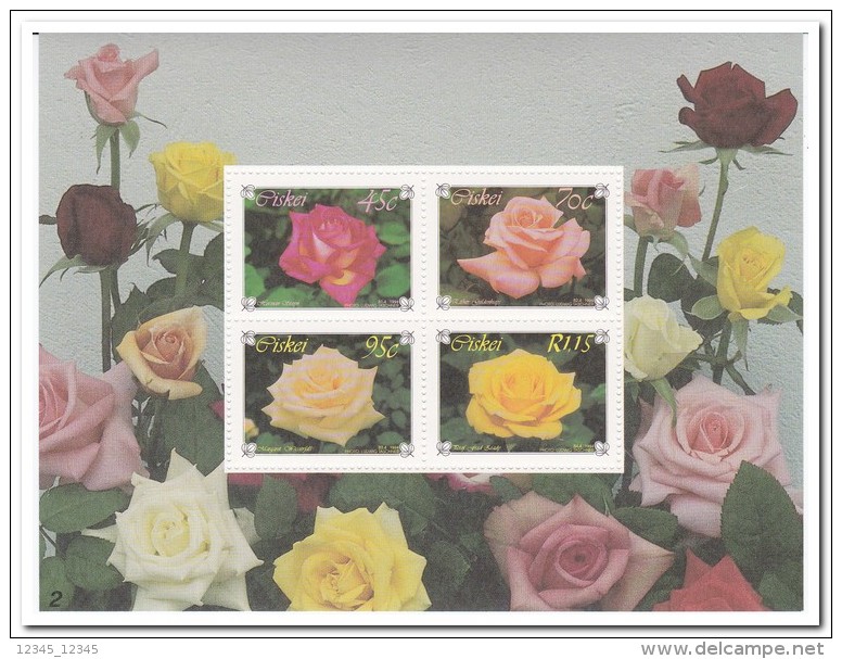 Ciskei 1994, Postfris MNH, Roses, Flowers - Ciskei