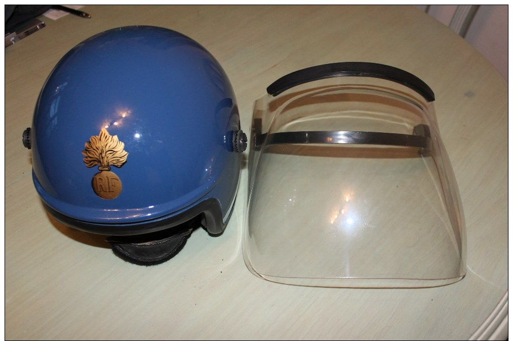 Casque Maintien De L´ordre Gendarmerie  - Modèle G1 + Masque - Police