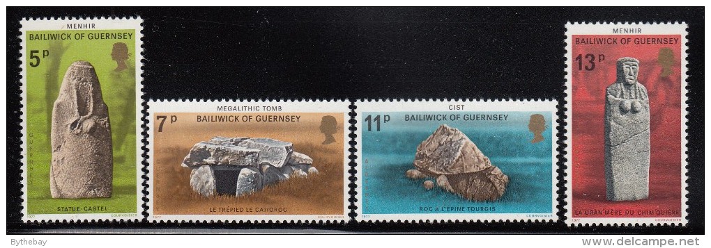 Guernsey MNH Scott #149-#152 Set Of 4 Prehistoric Monuments - Archaeology