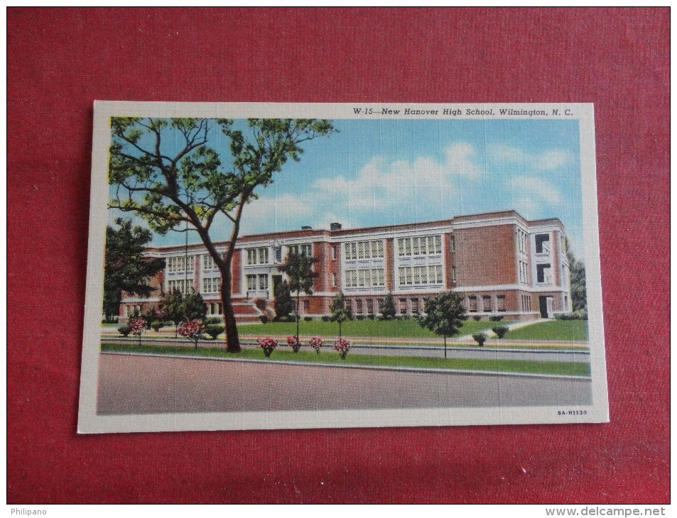 North Carolina> Wilmington  New Hanover High School     -----ref 1739 - Wilmington