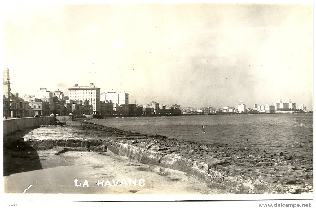 LA  HAVANE    CPA  PHOTO   MALCON  AVENUE - Cuba