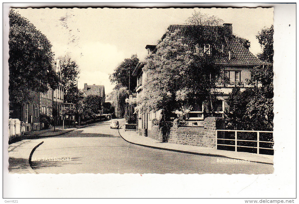 4772 BAD SASSENDORF, Bahnhofstrasse,  1961, Kl. Druckstelle - Bad Sassendorf