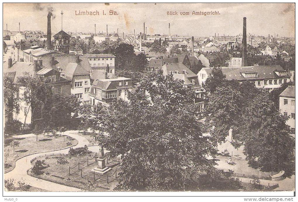 AK 0076  Limbach In Sachsen - Blick Vom Amtsgericht Um 1918 - Limbach-Oberfrohna