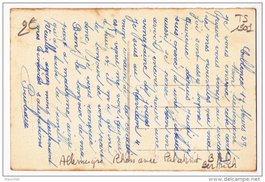 Bad Bertrich Vu De L'Est - Circulé 1929 Sous Enveloppe, Colorisée, Provenant D'un Carnet - Bad Bertrich