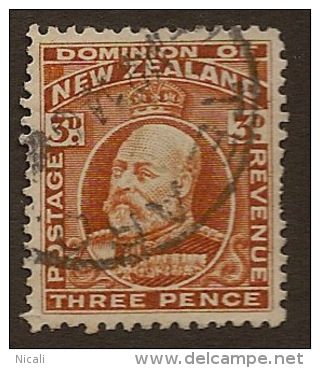 NZ 1909 3d KEVII P14 Line SG 395 U ZZ63 - Usati