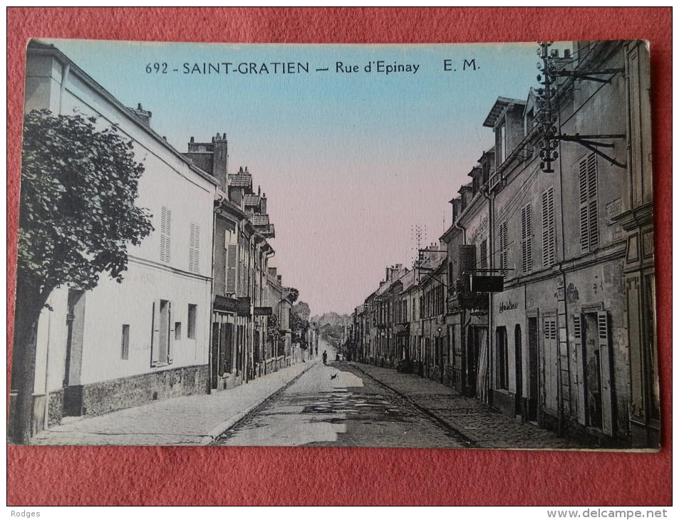 Dep 95 , Cpa SAINT GRATIEN , Rue D'Epinay , EM  (V133) - Saint Gratien