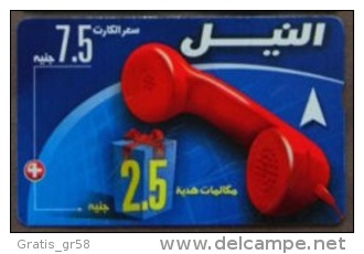 Egypt - EGY-N-27, Nile Telecom Logo - Blue Top, 2003, Used - Egitto