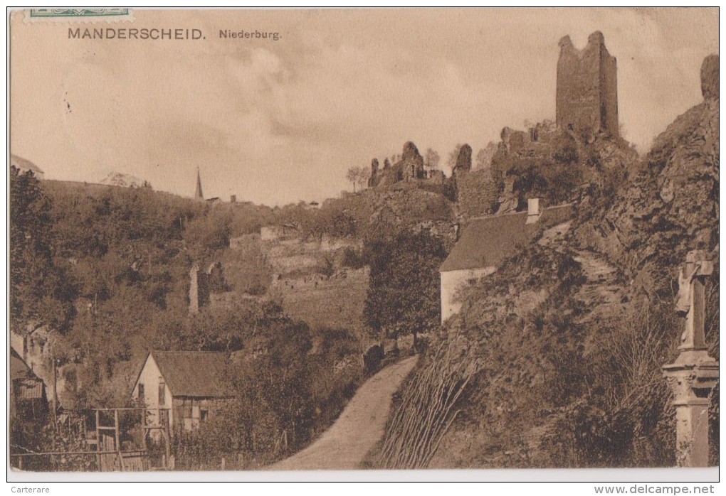 ALLEMAGNE,GERMANY,DEUTSCH LAND,rhénanie-palatinat,M ANDERSCHEID EN 1908,Niedersburg,BERNKAST EL,rare - Manderscheid