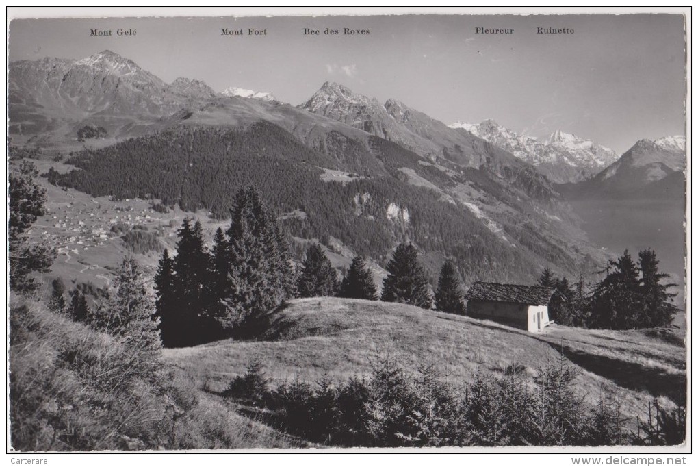 SUISSE,SCHWEIZ,SVIZZERA,S WITZERLAND,HELVETIA,SWISS ,VERBIER ILY A 40 ANS,VALAIS,BAGNES,PHOTO KLOPFENSTEIN,CHAPELLE SAIN - Bagnes