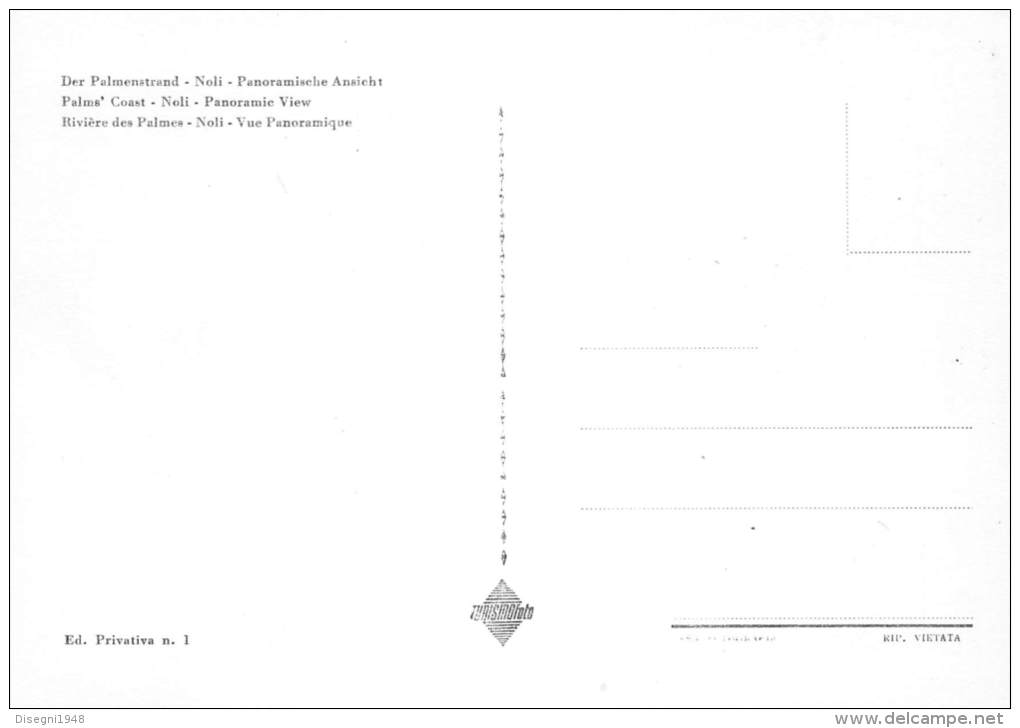 03127  "NOLI - RIVIERA DELLE PALME - SCORCIO PANORAMICO" ANIMATA. TRICICLO GELATAIO. CARTOLINA POSTALE.  NON SPEDITA . - Altri & Non Classificati