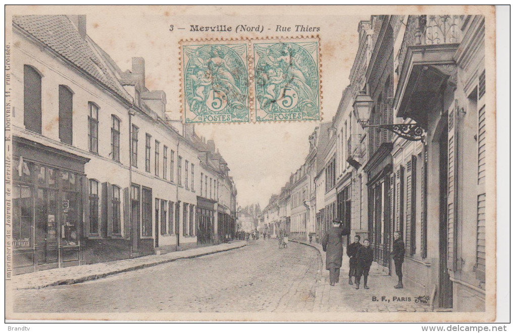 59  -MERVILLE-rue Thiers - Merville