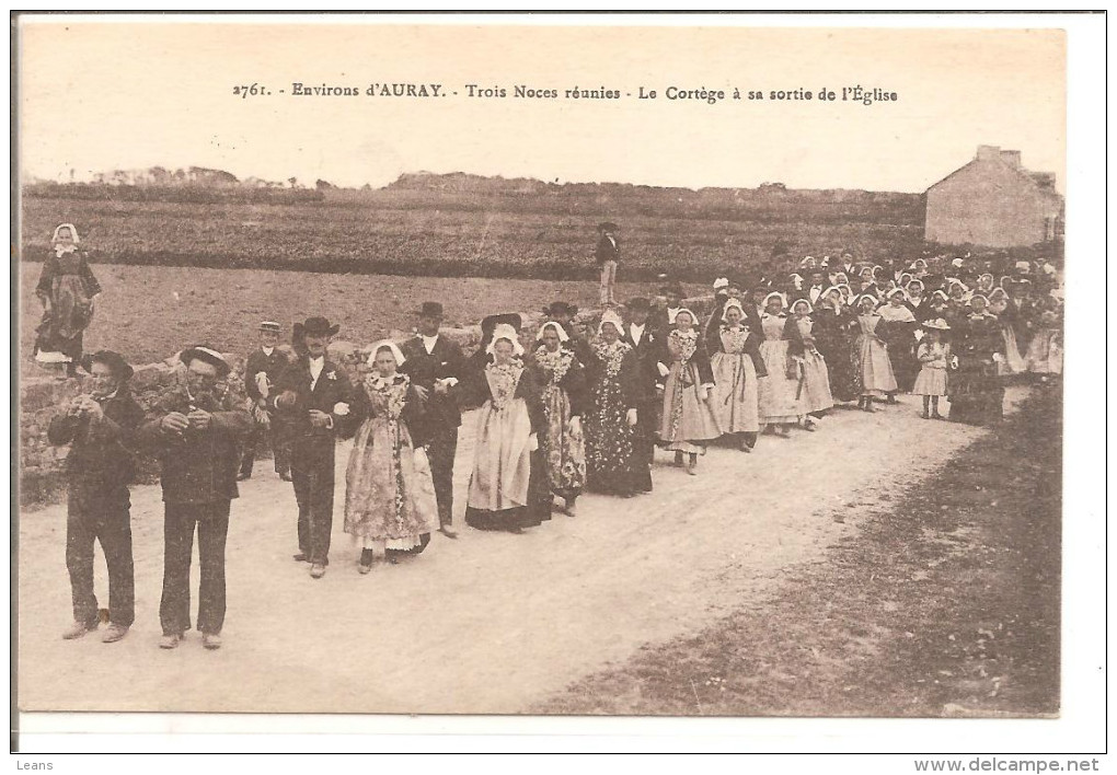 AURAY  Trois Noces Reunies Le Cortege - Personnages