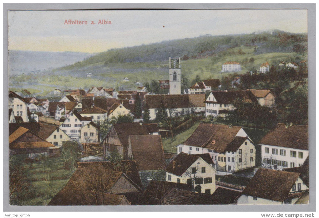 AK ZH AFFOLTERN A/Albis 1908-07-08 Affoltern Generalansicht Foto Guggenheim - Affoltern