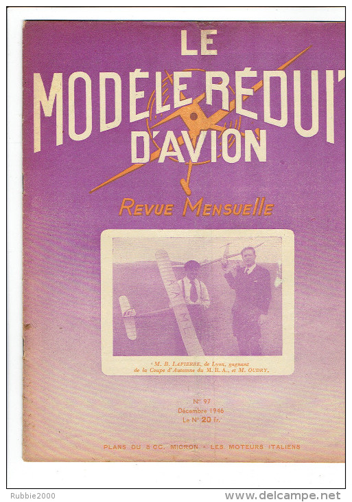 LE MODELE REDUIT D AVION 1946 PLAN DU VALORETTE PLAN DU PLANEUR MAQUETTE DU LIBERATOR CONSTRUCTION D UN PANTOGRAPHE - France