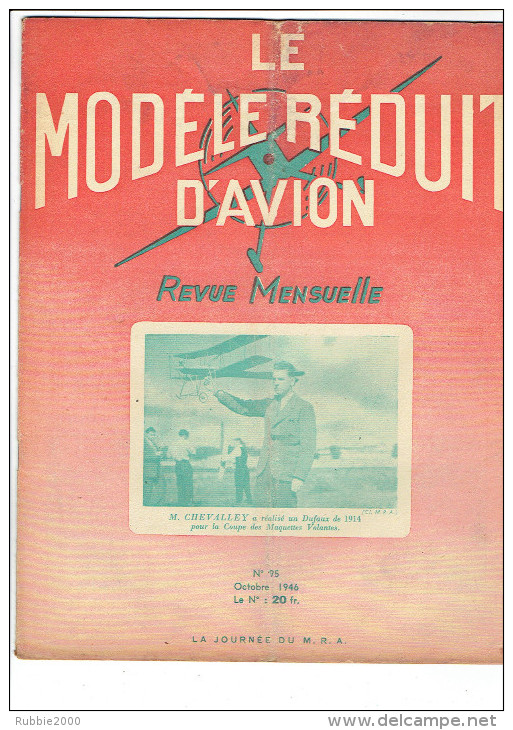 LE MODELE REDUIT D AVION 1946 PLANS DU PIPER CLUB DU PLANOGYRE DU NEPTUNE ET DE L HYDRAVION D AUBERTIN - Frankreich