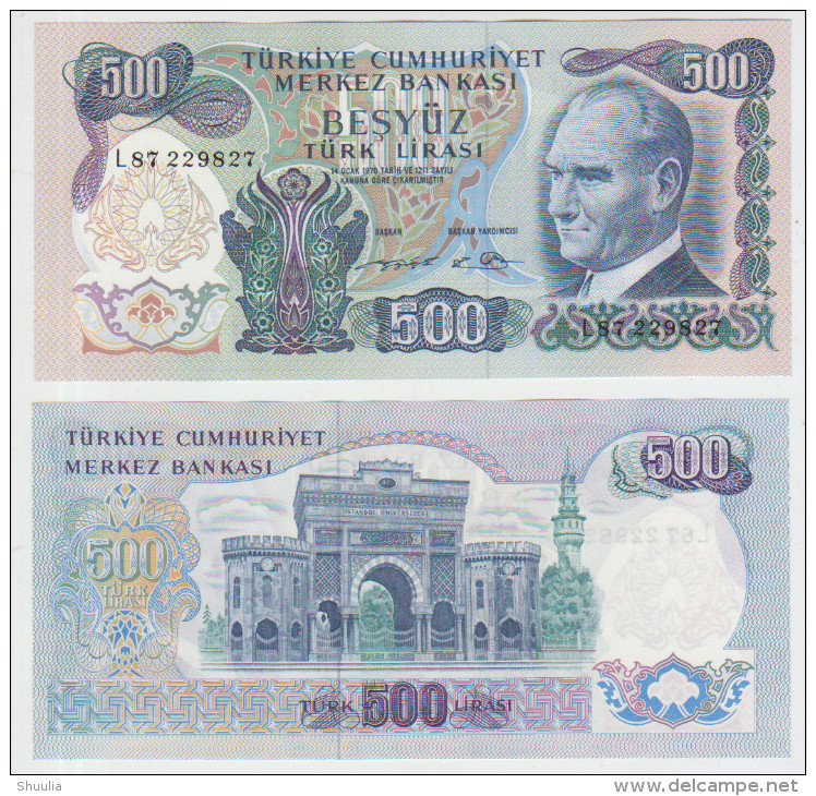 Turkey 500 Liras 1970 Pick 190 UNC - Turquie